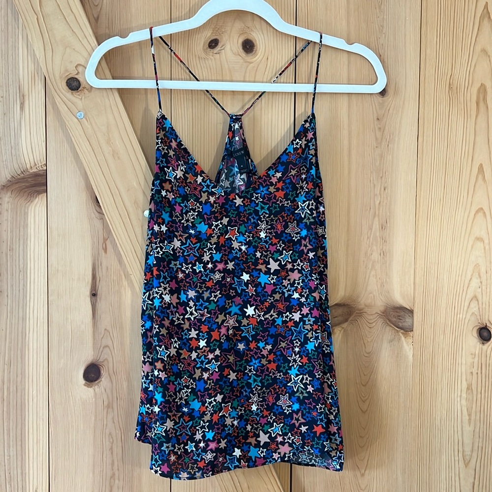 J Crew camisole star print size 4